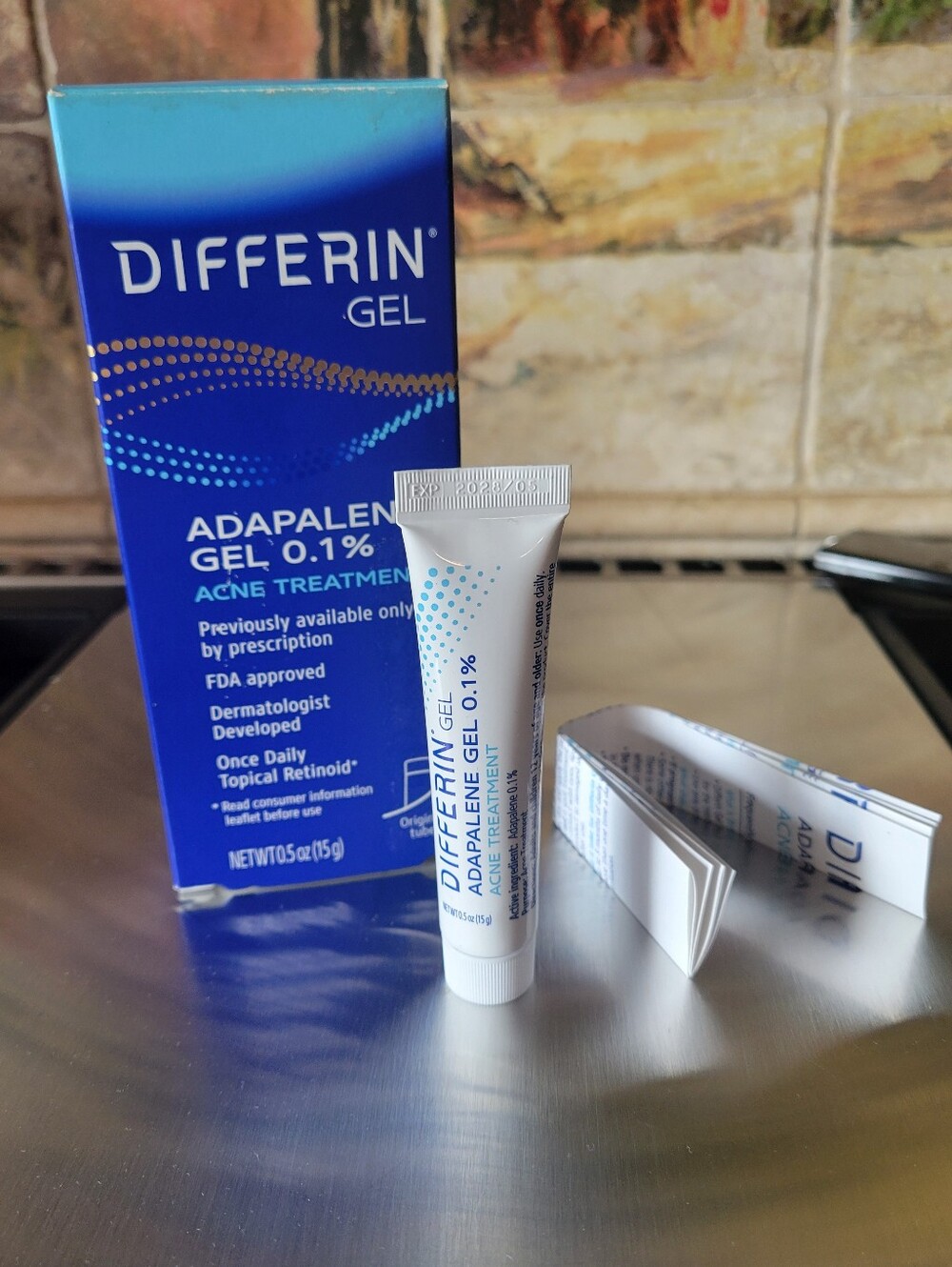 DIFFERIN Adalpene Gel 0.1% Acne Treatment Daily Retinoid 0.5oz/15g Tube Galderma